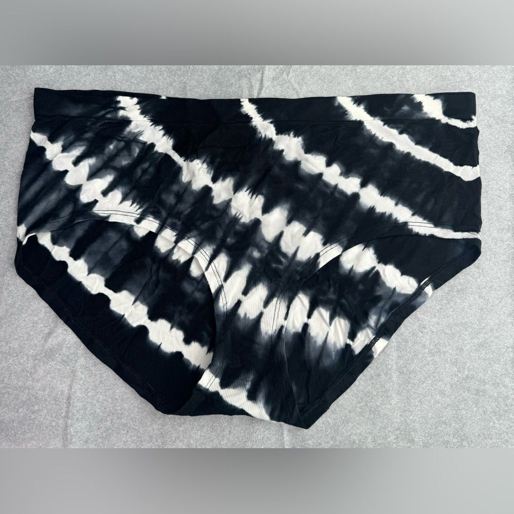 3For$20 Auden Black/White Tie Dye stretchy Panties NWOT size 4X